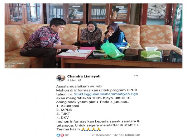Tes wawancara siswa siswi smk muhammadiyah pagaralam