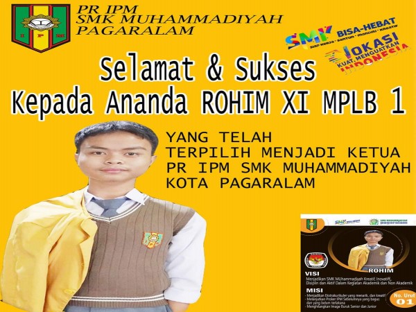 Ketua ipm ranting smk Muhammadiyah pagaralam