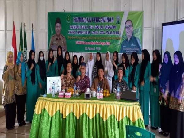 BIMBINGAN PERKAWINAN  PRANIKAH REMAJA USIA SEKOLAH ANGKATAN 1 KANTOR KEMENTERIAN AGAMA KOTA PAGARALAM