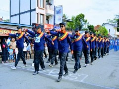 Ikut Memeriahkan HUT RI Ke 77 Tahun 2022, Dewan Guru Smk Muhammadiyah Pagaralam Mengikuti Lomba Baris Berbaris.