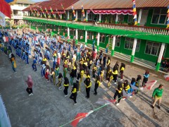 Kegiatan Senam sehat Dan Pengembangan Diri Jurusan MPLB & Akuntansi