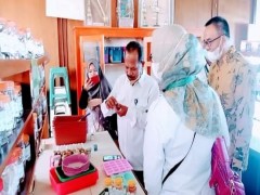 KEPALA BALAI BESAR PENGAWAS OBAT DAN MAKANAN PROVINSI SUMATERA SELATAN   BERKUNJUNG KE RUANG LABORATORIUM FARMAKOGNOSI SMK MUHAMMADIYAH PAGARALAM.