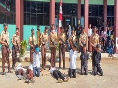 Kegiatan drama G 30 SPKI Smk muhammadiyah pagaralam
