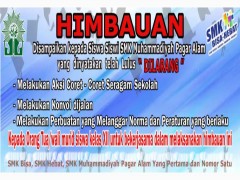 Himbauan kepada siswa siswi smk muhammadiyah pagaralam