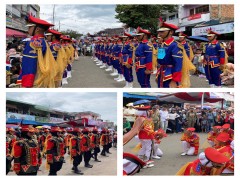 SMK MUHAMMADIYAH MENGIRIMKAN 2 PLETON PUTRI , 1 PLETON PUTRA MENGIKUTI LOMBA BARIS-BERBARIS DALAM RANGKA MEMERIAHKAN HUT RI KE-80